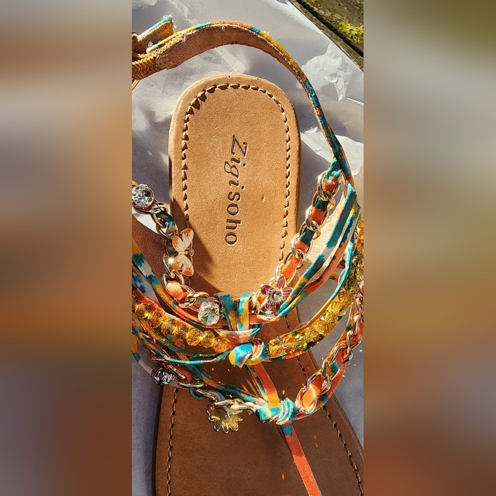 Zigi Soho, bling sandals, size 8